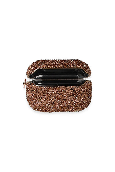 NewFace حافظة Airpods 3 (الجيل الثالث) من حجر ميرا - ذهبي وردي