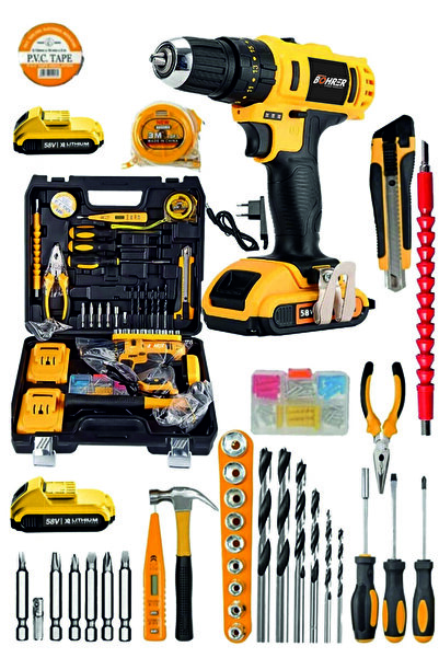 Genel Markalar Profesyonel Pro Helber 30 Parça Yeni Nesil Darbesiz Li-on Bata...