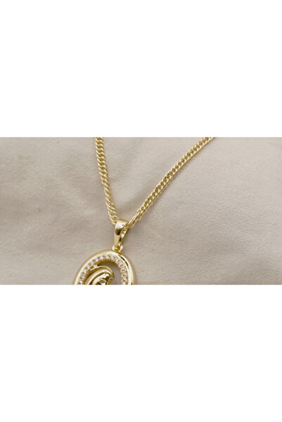 XUPING JEWELRY Colier placat cu aur de 18k și zirconiu cu rugăciune