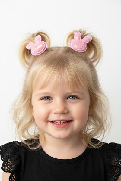 SeaBubbles Cataramă elastică pentru fete cu urechi de iepure cu paiete, 2 buc...