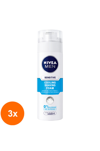 Nivea Men Set 3 x Spuma de Ras Sensitive Cooling 200 ml