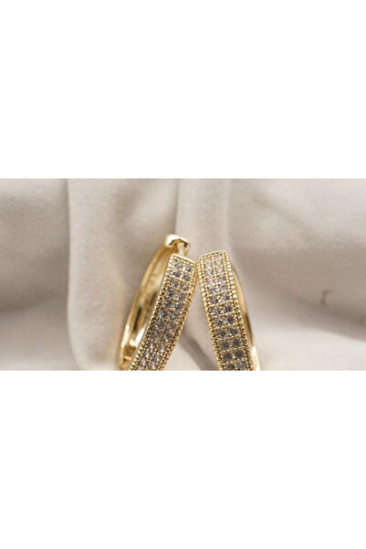 XUPING JEWELRY Cercei placați cu aur de 18k și cristale de zirconiu