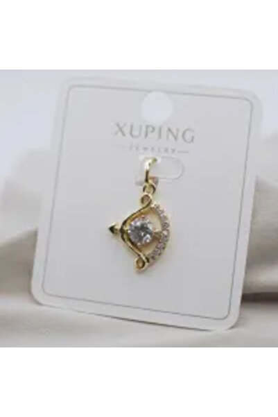 XUPING JEWELRY Pandantiv Săgeată Placat cu Aur de 18K și Zirconii