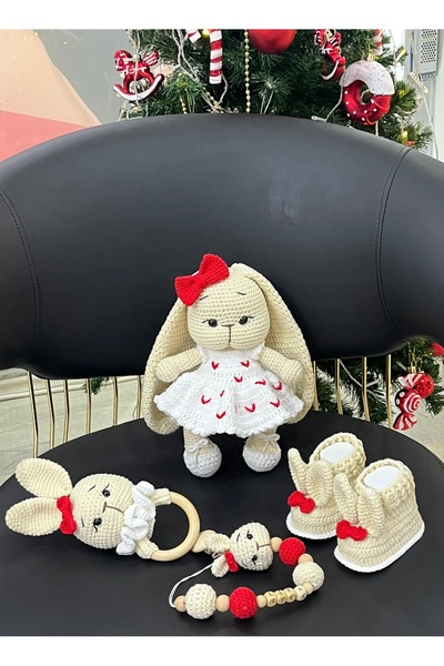 esmanın diyarı Amigurumi tavşan liya set 4lü