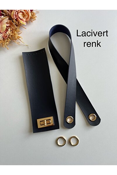 zg hobi aksesuar Bird-Eye Strap and Cover Set Made of Faux Leather for Knitte...