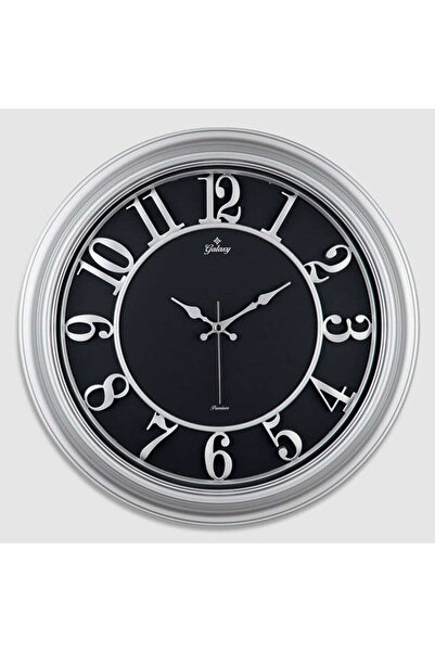 ZERO LAND 1613239749 Wall Clock Gray Black Interior 46cm Relief Numbers Metal...