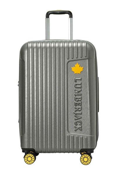 lumberjack Berlin Gri Renk Büyük Boy Valiz