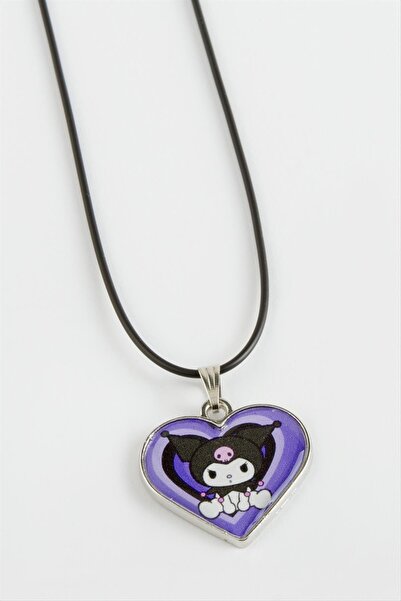 ZERO LAND 1613951749 قلادة على شكل قلب (205139) - بنفسجي
