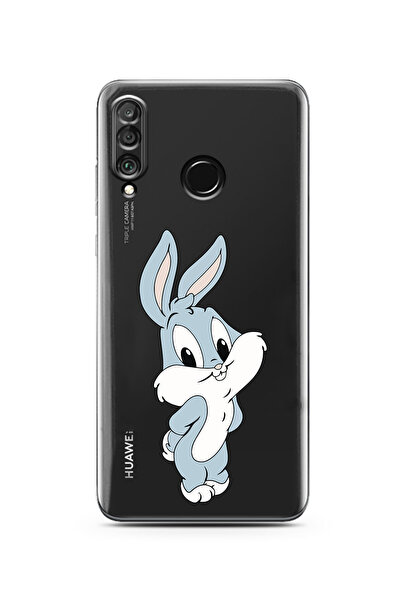 Manitoba Huawei P30 Lite Uyumlu Baskılı Yumuşak Silikon Şeffaf Telefon Kılıfı