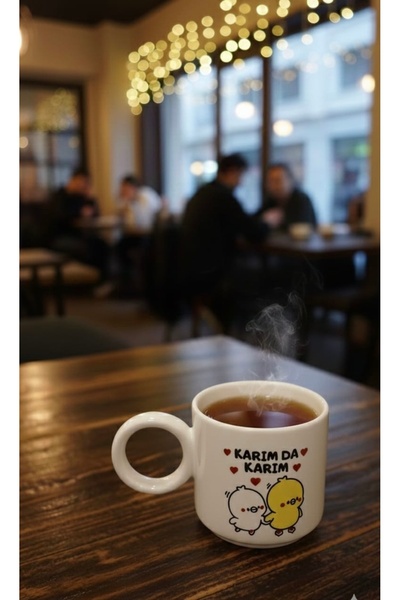 PEGA HOME Karımda Karım Civciv Baskılı Kupa (1 Adet)