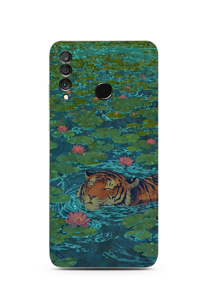 Manitoba Huawei P30 Lite Uyumlu Baskılı Yumuşak Silikon Şeffaf Telefon Kılıfı
