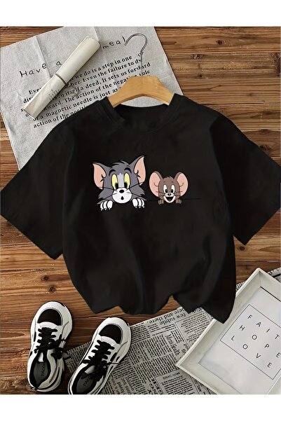oneagılyazı Grafică de desene animate Tom & Jerry tricou