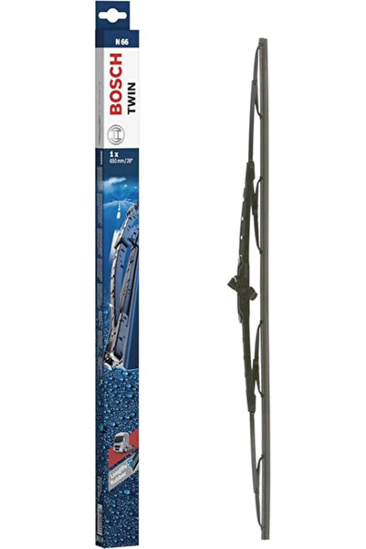 Bosch Υαλοκαθαριστήρας 650 χιλιοστών με ακροφύσιο ψεκασμού N 66