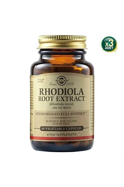 Solgar Rhodiola Root Extract 60 Kapsül 3 Adet