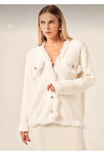 MODA S&S BZLİNE Ζακέτα με λεπτομέρειες από φούντες