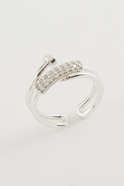 ZERO LAND 1615949749 خاتم زركون (204959) مرصع بالأحجار - أصفر