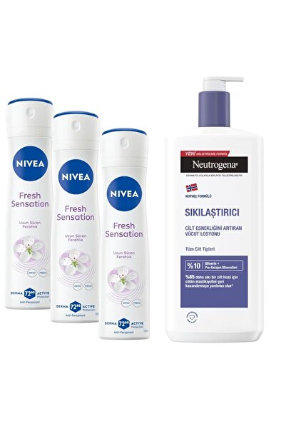 Neutrogena Visibly Sıkılaştırıcı Vücut Losyonu 400 ml + NiveaKadınDeodorant F...