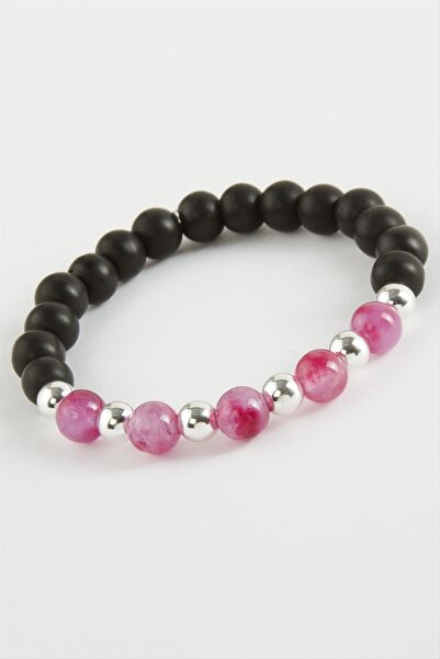 ZERO LAND 1613823749 سوار من حجر السماح الطبيعي (222338) - وردي