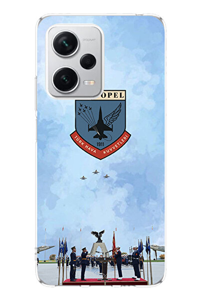 TechTree حافظة سيليكون متوافقة مع القوات الجوية التركية مطبوع لهاتف Redmi Not...