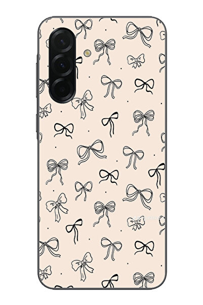 TechTree حافظة سيليكون متوافقة مع هاتف سامسونج جالاكسي A36 باللون الأسود ونمط...