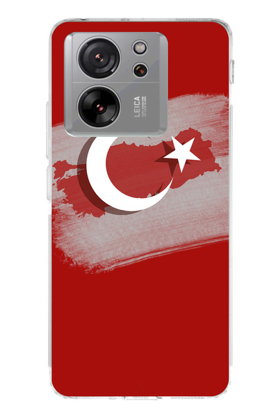 TechTree حافظة سيليكون متوافقة مع هاتف Xiaomi Mi 13T-13T PRO مع خريطة تركيا و...