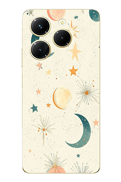 TechTree حافظة سيليكون متوافقة مع هاتف Infinix Hot 40-40 PRO ذات خلفية كريمية...