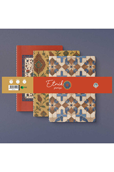 Yeşilay Etnik Serisi 3lü Defter Seti