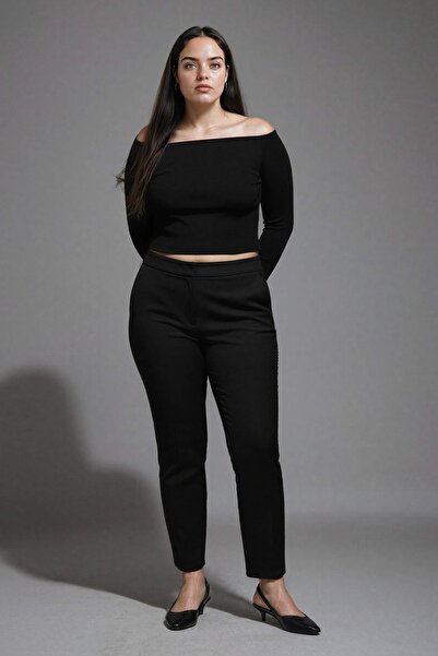 DeFacto Women's Canvas Pants J8743Az/Bk27 Black