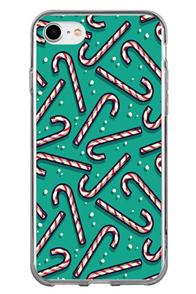 TechTree حافظة سيليكون مطبوع متوافقة مع هاتف iPhone 6 - 6S مع عصا حلوى روح ال...