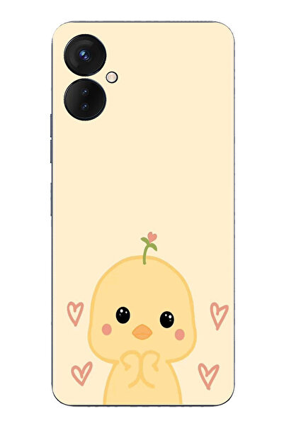 TechTree حافظة سيليكون مطبوع متوافقة مع هاتف Tecno Spark 9 Pro بنمط كتكوت لطي...