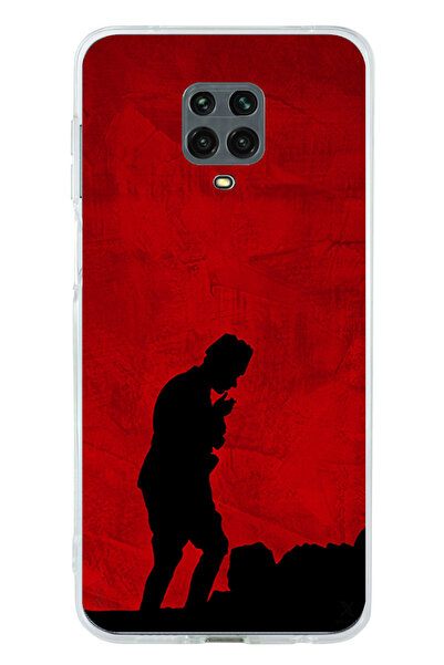 TechTree حافظة سيليكون أتاتورك مطبوع متوافقة مع هاتف Redmi Note 9 PRO-9S مع ت...