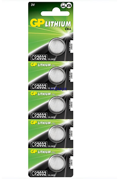 GP 5 ADET 5li KUMANDA PİLİ YASSI TİP 2032 3v