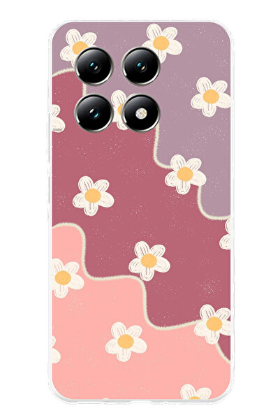 TechTree حافظة سيليكون متوافقة مع هاتف Xiaomi Mi 14T بلون الورد المجفف والليل...