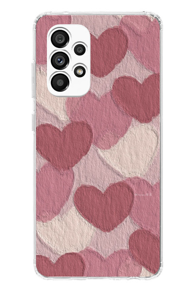 TechTree حافظة سيليكون متوافقة مع هاتف سامسونج جالاكسي A23 باللون الوردي البا...