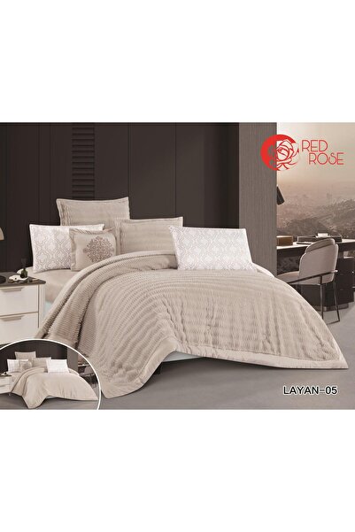 REDRESS Single and a half winter bedspread set with exclusive Tamim design, made of soft velvet, 4 pieces, size 170*220cm
