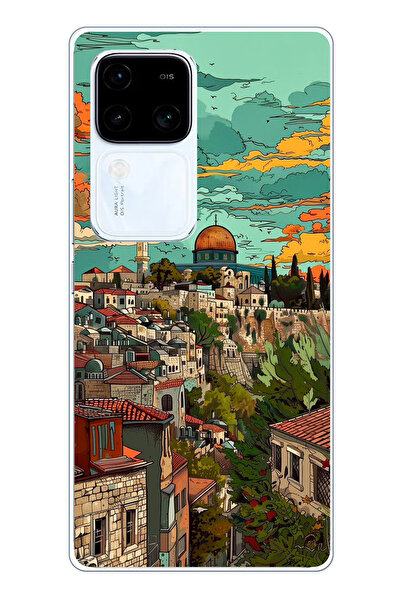 TechTree Vivo V30 Compatible Free Palestine and Kubbetüs Sahra Printed Silico...