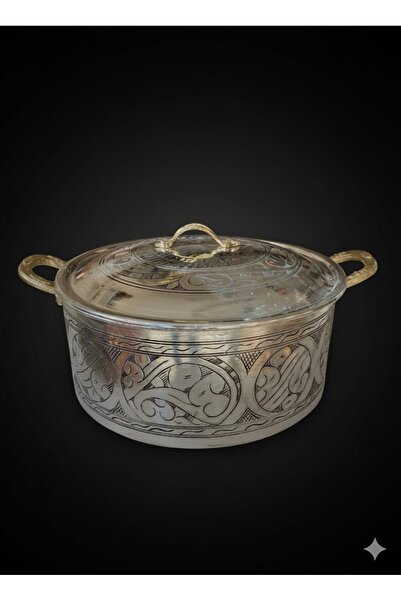 Bakır Dünyası Online 5 Parça El İşlemeli Bakır Tencere Takımı - 2-8 Litre Ara...