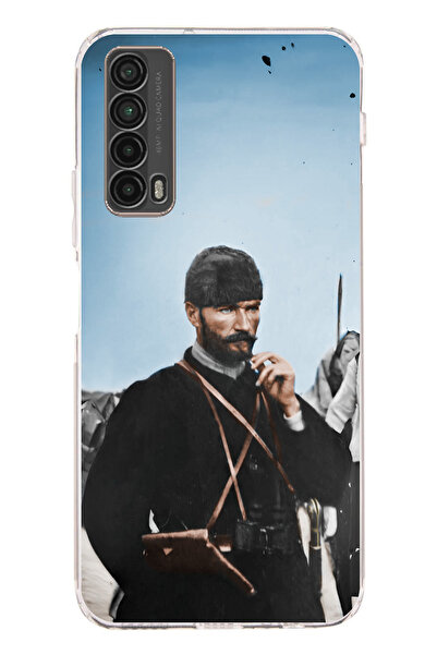 TechTree حافظة سيليكون متوافقة مع هاتف هواوي بي سمارت 2021 أتاتورك في فرونت م...