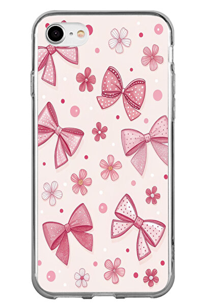 TechTree iPhone 7-8-Se 2020 Compatible Pink Bow, Flower and Polka Dot Printed...