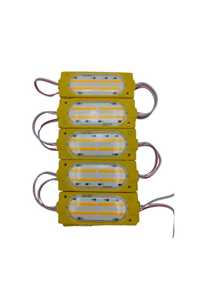 POWERR LED AYDINLATMA 12 Volt Cob Ledli Animasyonlu Amber-Sarı Çakar Modül 5 ...