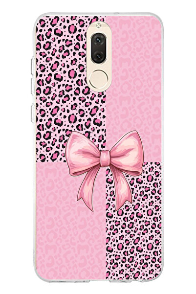 TechTree حافظة سيليكون متوافقة مع هاتف هواوي ميت 10 لايت بنمط الفهد الوردي وش...