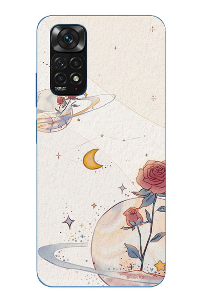 TechTree حافظة سيليكون متوافقة مع هاتف Redmi Note 11-11S، Planet and Star and...