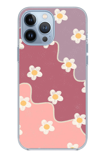 TechTree حافظة سيليكون متوافقة مع هاتف iPhone 13 PRO MAX بلون وردي مجفف وأرجو...