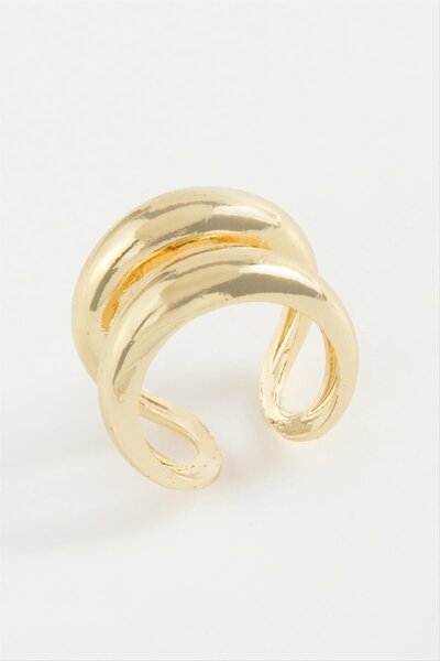 ZERO LAND 1614735749 خاتم مزدوج (223547) خاتم معدني-أصفر