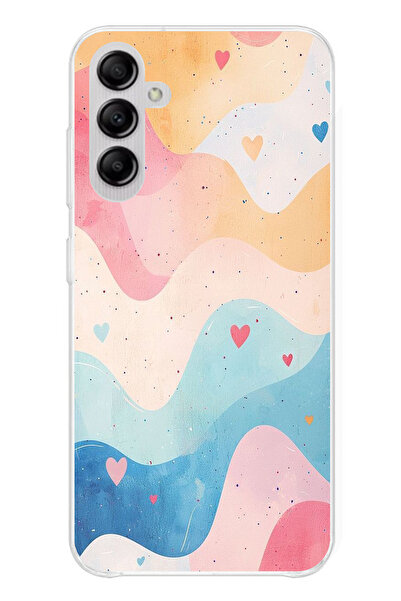 TechTree حافظة سيليكون متوافقة مع هاتف سامسونج جالاكسي A14 ذات ألوان باستيل و...