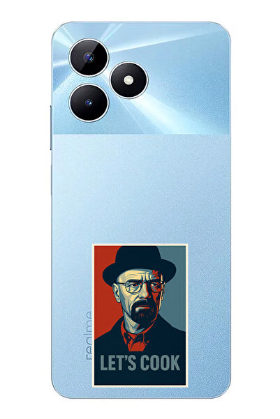 TechTree حافظة سيليكون متوافقة مع هاتف Realme Note 50 Lets Cook Banner مطبوع