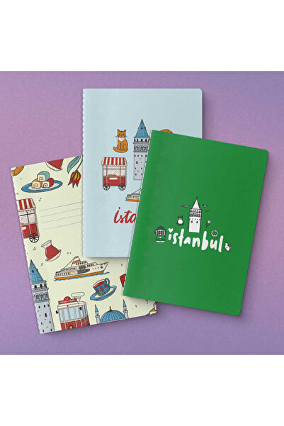 Yeşilay İstanbul Serisi 3lü Defter Seti