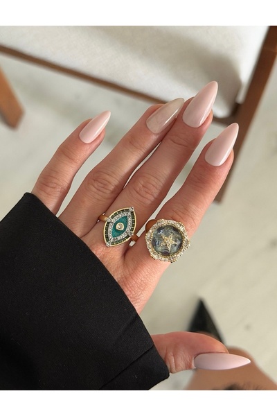 Asteria Jewelry Design Colorful Stone Adjustable Ring