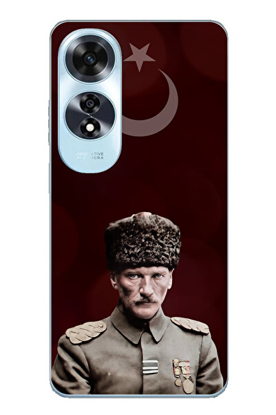 TechTree حافظة سيليكون متوافقة مع هاتف اوبو A60 على شكل نجمة القمر والقائد أت...