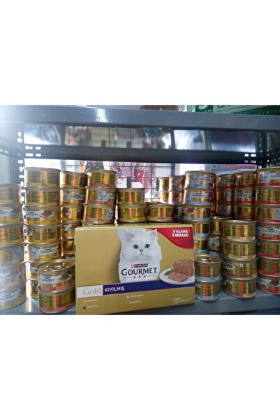 Pro Plan YENİ MULTİ PAKET GOURMET GOLD KIYILMIŞ KEDİ KONSERVE SOMONLU 9 ALANA...